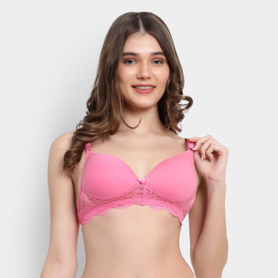 Ladies' Padded Bra, Pink, large image number null